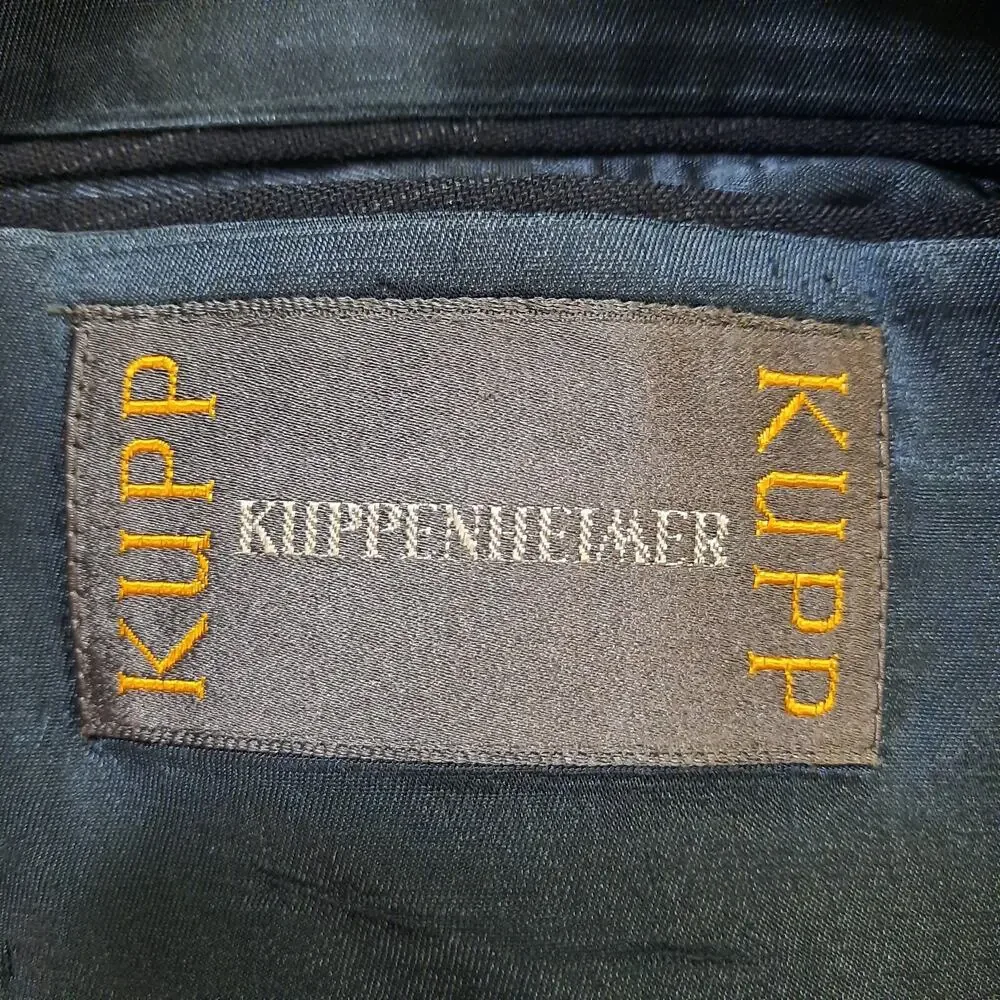 Kuppenheimer Mens 42R Blazer Blue Striped Wool Large 45